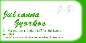 julianna gyorkos business card